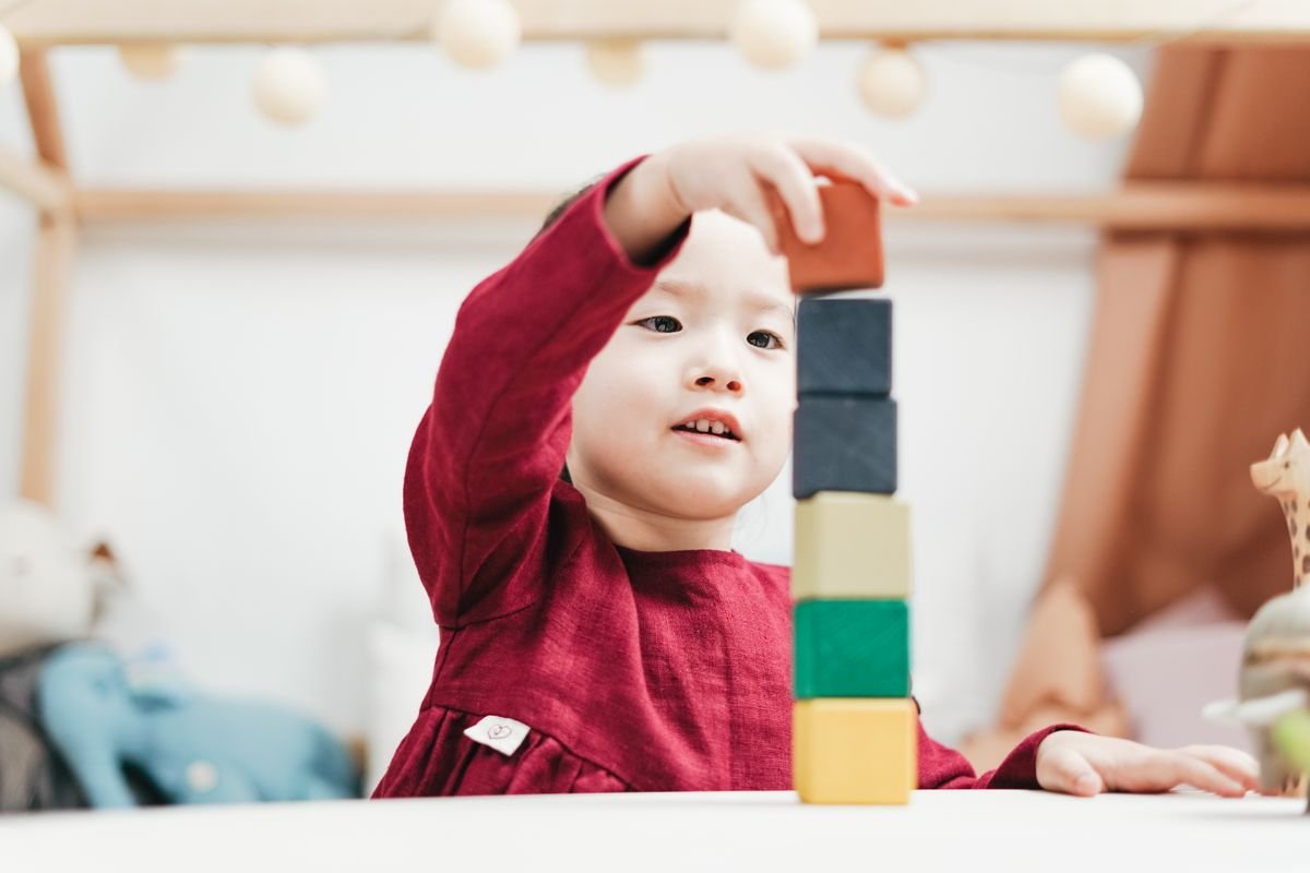 Child developing fine motor skills
